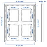 RÖDALM Frame for 4 pictures, white, 40x50 cm