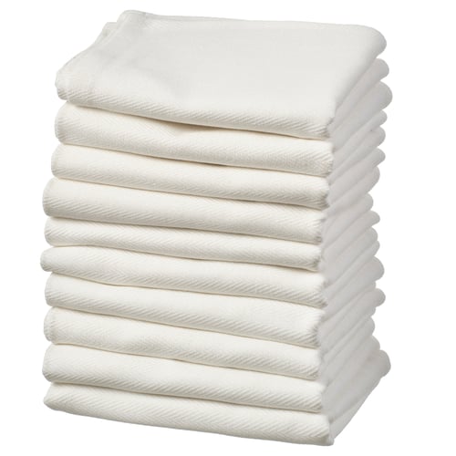 RÖDSPÄTTA Tea towel, white, 45x60 cm