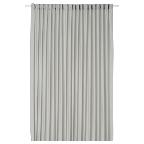 ROSENROBINIA Sheer curtain, 1 piece, light grey/with heading tape, 300x300 cm