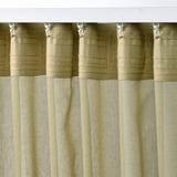 ROSENROBINIA Sheer curtain, 1 piece, light olive-green/with heading tape, 300x300 cm