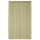 ROSENROBINIA Sheer curtain, 1 piece, light olive-green/with heading tape, 300x300 cm