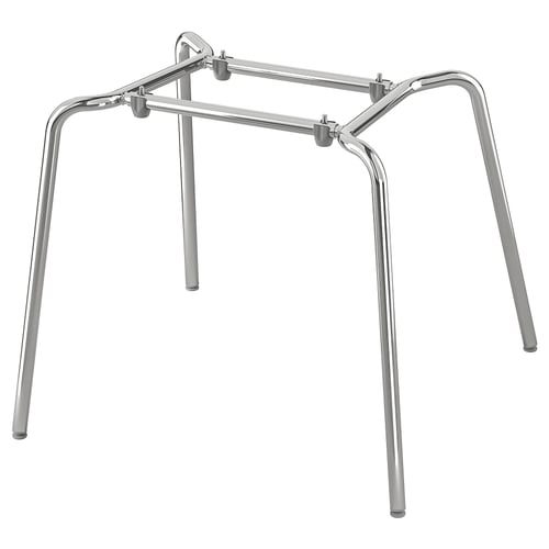 SEFAST chrome steel chair frame, stable & stackable.