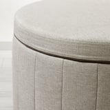SIDSJÖ Pouffe, with storage/Kilanda beige