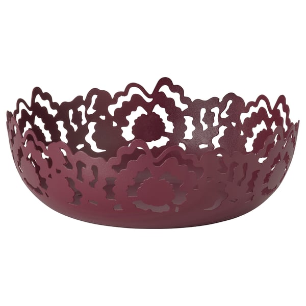 SILKESTRÄD Decorative bowl, brown-red, 18 cm