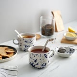 SILVERSIDA Mug, patterned/blue, 40 cl