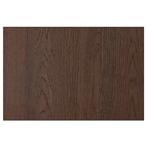 A dark brown wooden panel from SINARP, featuring oak veneer with a sleek, rectangular design.