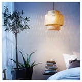 SINNERLIG Pendant lamp, bamboo/handmade, 27 cm