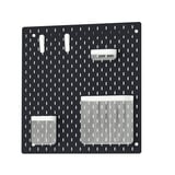 SKÅDIS Pegboard combination, black, 56x56 cm