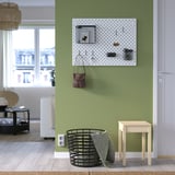 SKÅDIS Pegboard combination, white, 76x56 cm