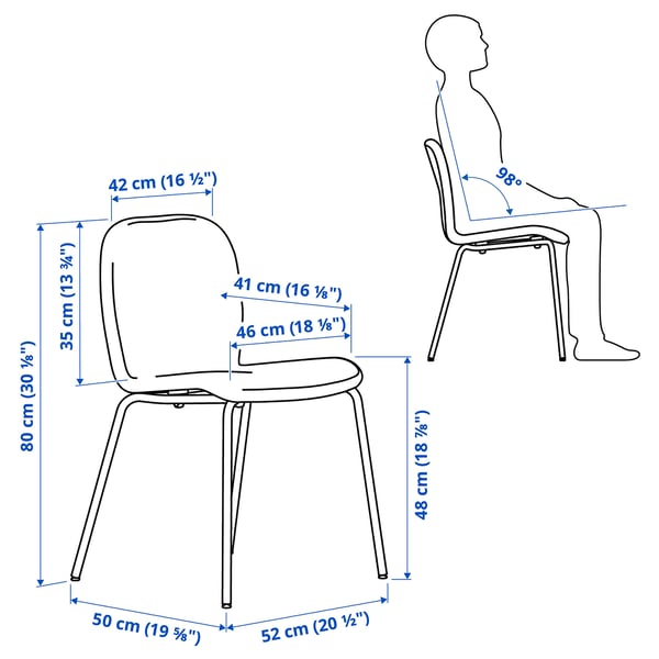 SKÅLSTA Chair, Knäbäck dark grey/tubular metal/black-grey