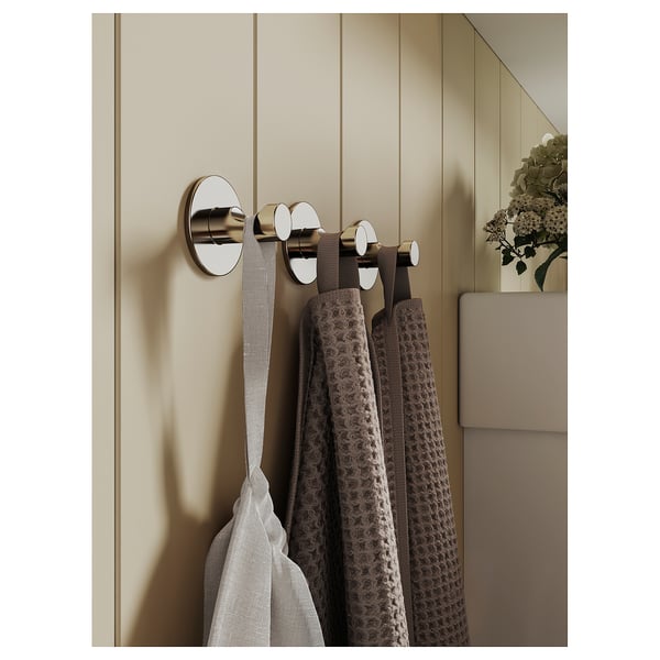 SKOGHALL Hook, self-adhesive, chrome-plated