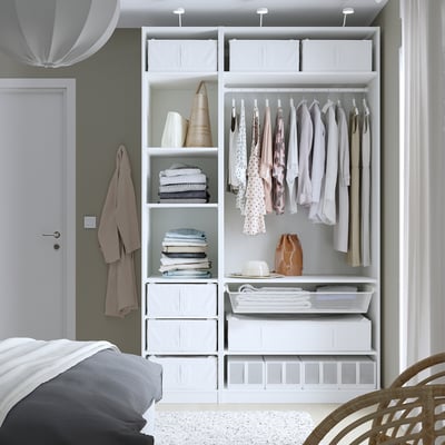 SKUBB Storage case, white, 43x53x19 cm
