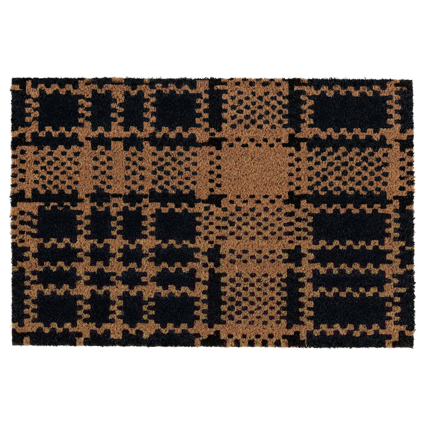 SLIPRAR door mat, blue/dark blue, 40x60 cm IKEA