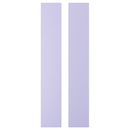 Two tall, side-by-side, light purple rectangles, smooth edges.