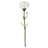 SMYCKA Artificial flower, carnation/white, 30 cm
