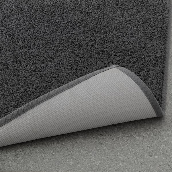 SÖDERSJÖN Bath mat, dark grey, 40x60 cm