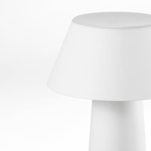 SOLVINDEN table lamp, battery-operated/white, 20 cm - IKEA