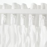 SOTSTÄVMAL Sheer curtains, 1 pair, white/with heading tape, 145x300 cm