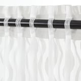 SOTSTÄVMAL Sheer curtains, 1 pair, white/with heading tape, 145x300 cm