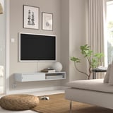 SPIKSMED Media shelf, light grey, 117x32 cm
