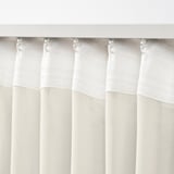 STENFRÖ Sheer curtain, 1 piece, beige/with heading tape, 300x300 cm