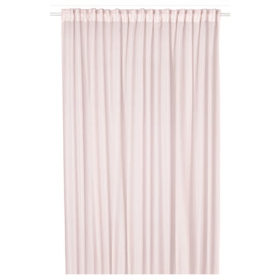 STENFRÖ Sheer curtain, 1 piece, pink/with heading tape, 300x300 cm