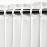 STENFRÖ Sheer curtain, 1 piece, white/with heading tape, 300x300 cm