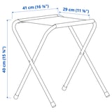 STRANDÖN Folding table set, blue