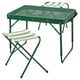 Option: STRANDÖN Folding table set, green