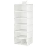 STUK Storage with 7 compartments, white/grey, 30x30x90 cm