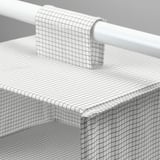 STUK Storage with 7 compartments, white/grey, 30x30x90 cm