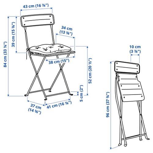 Illustration with measurements for the product: SUNDSÖ.