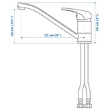 SUNDSVIK Single-lever kitchen mixer tap, chrome-plated