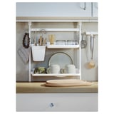 SUNNERSTA Kitchen organiser set, no drill/shelf/dish drainer/container