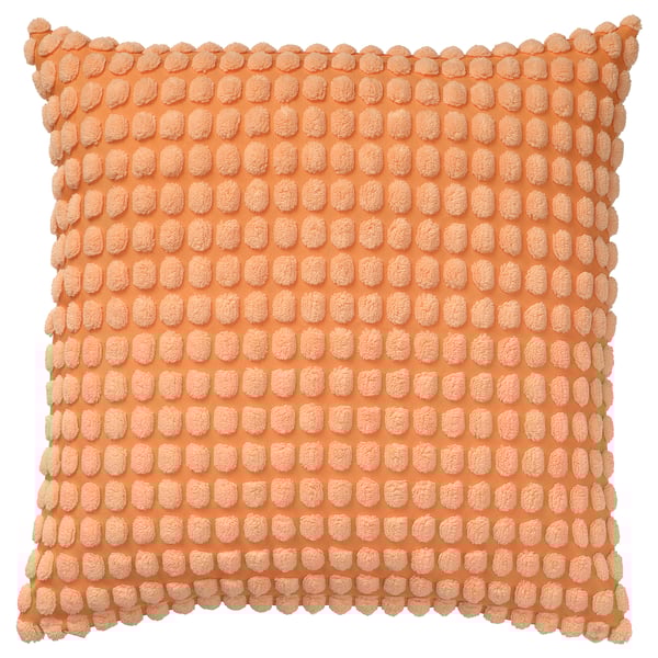 SVARTPOPPEL Cushion cover, light orange, 50x50 cm
