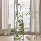 TIDVATTEN Vase, clear glass, 65 cm