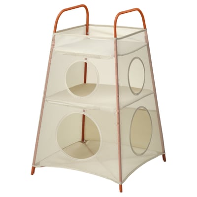 TIGERFINK Storage with compartments, beige/orange