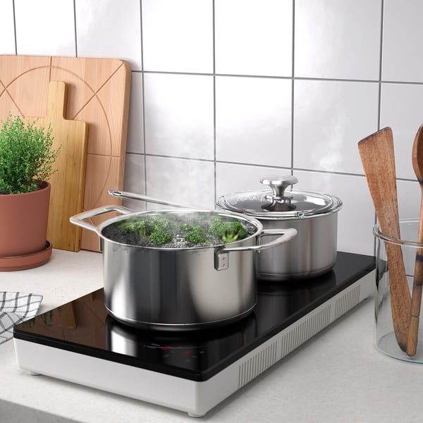 TILLREDA Portable induction hob, 2 zones white