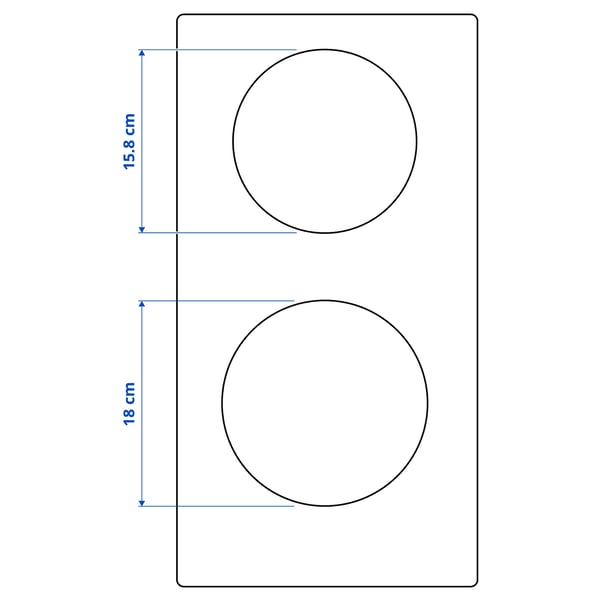 TILLREDA Portable induction hob, 2 zones white