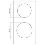 TILLREDA Portable induction hob, 2 zones white