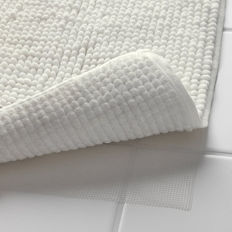 TOFTBO bath mat, white, 50x80 cm IKEA