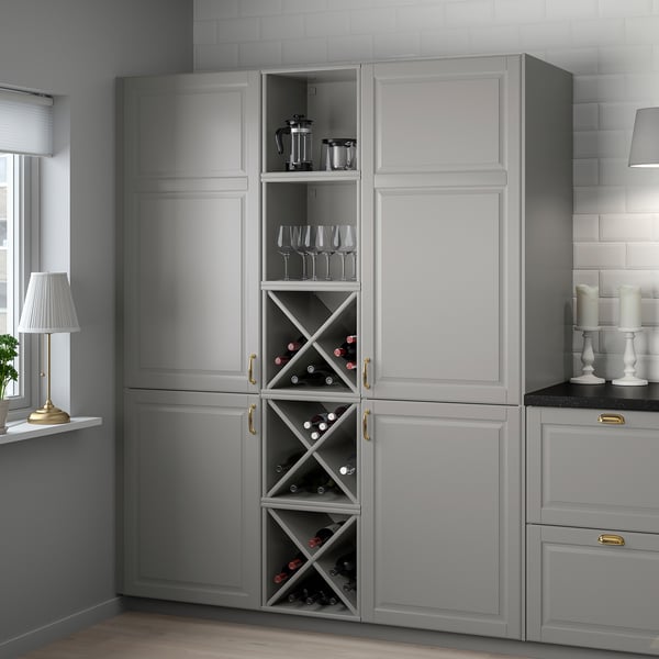 TORNVIKEN Shelf, grey, 40x37x40 cm