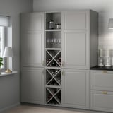 TORNVIKEN Shelf, grey, 40x37x40 cm