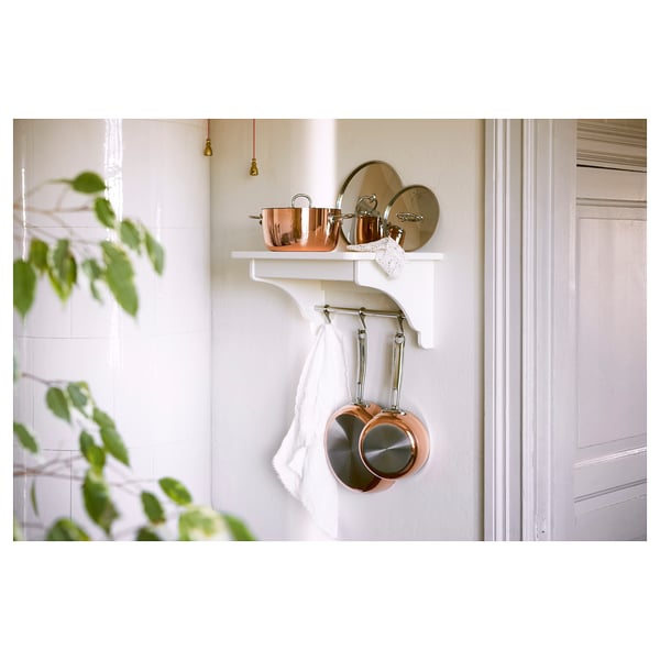 TORNVIKEN Wall shelf, off-white, 50 cm