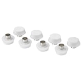 TRIXIG Floor protectors with rivet, white
