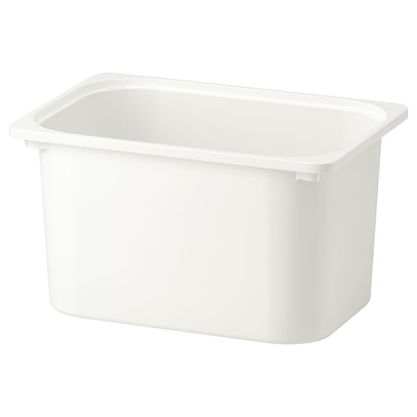 TROFAST Storage combination with boxes, white white/lilac, 99x44x94 cm