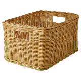TRUMMIS Basket, handmade rattan, 25x35x20 cm