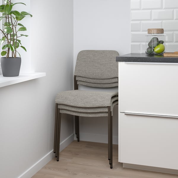 UDMUND Chair, brown/Viarp beige/brown