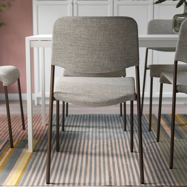 UDMUND Chair, brown/Viarp beige/brown