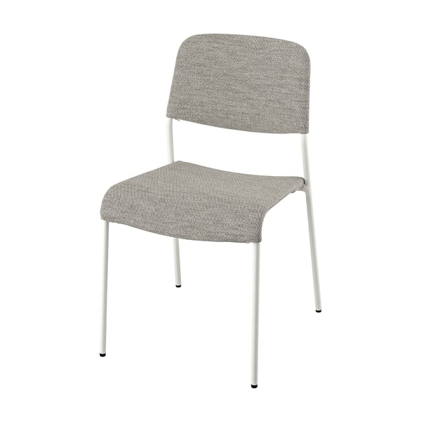 UDMUND Chair, white/Viarp beige/brown